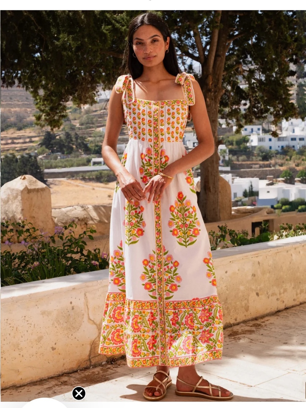 NWT Pink City Prints Elena Maxi Dress in Mixed Peony Print